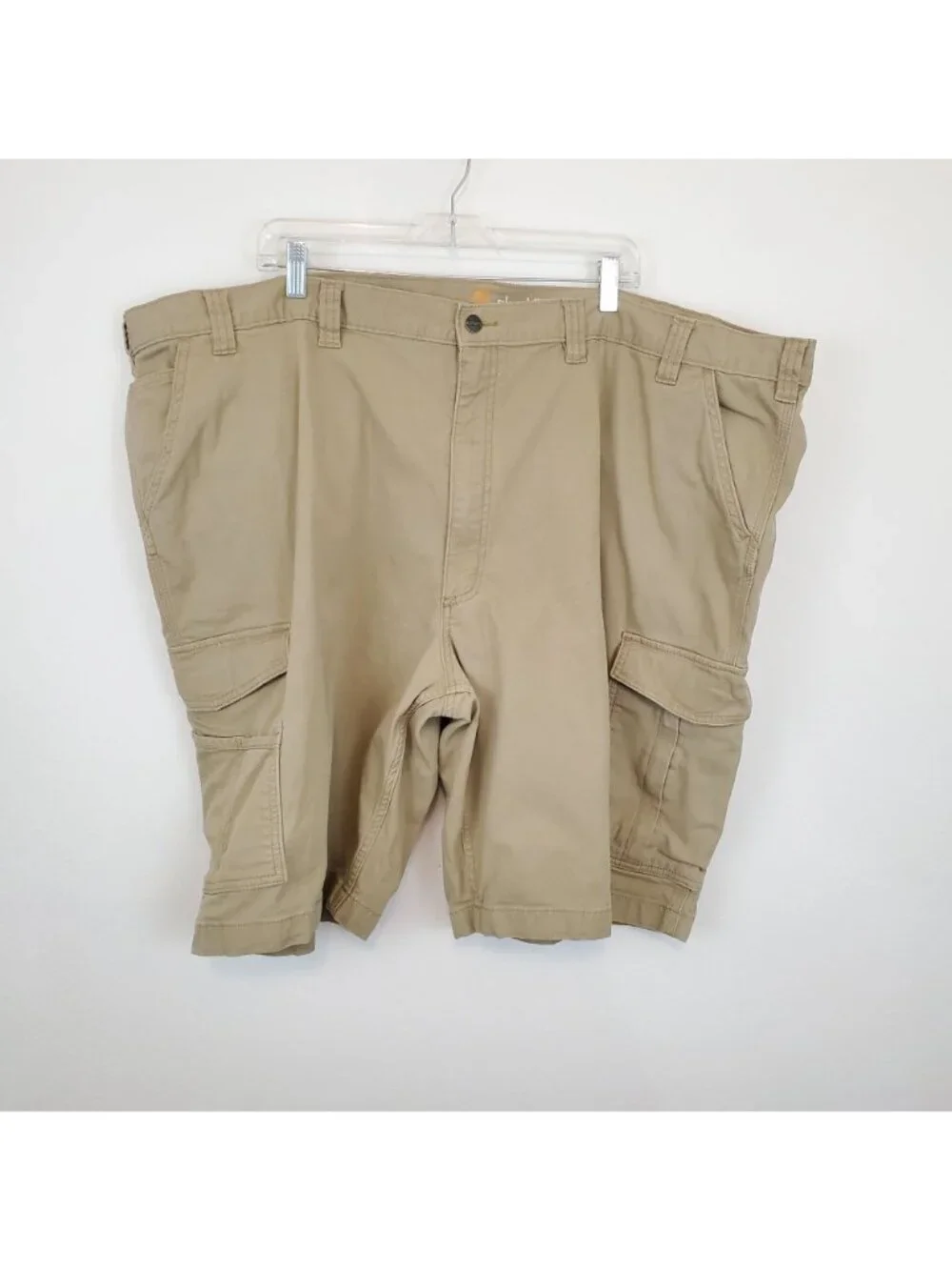 Carhartt khaki relaxed fit cargo work shorts